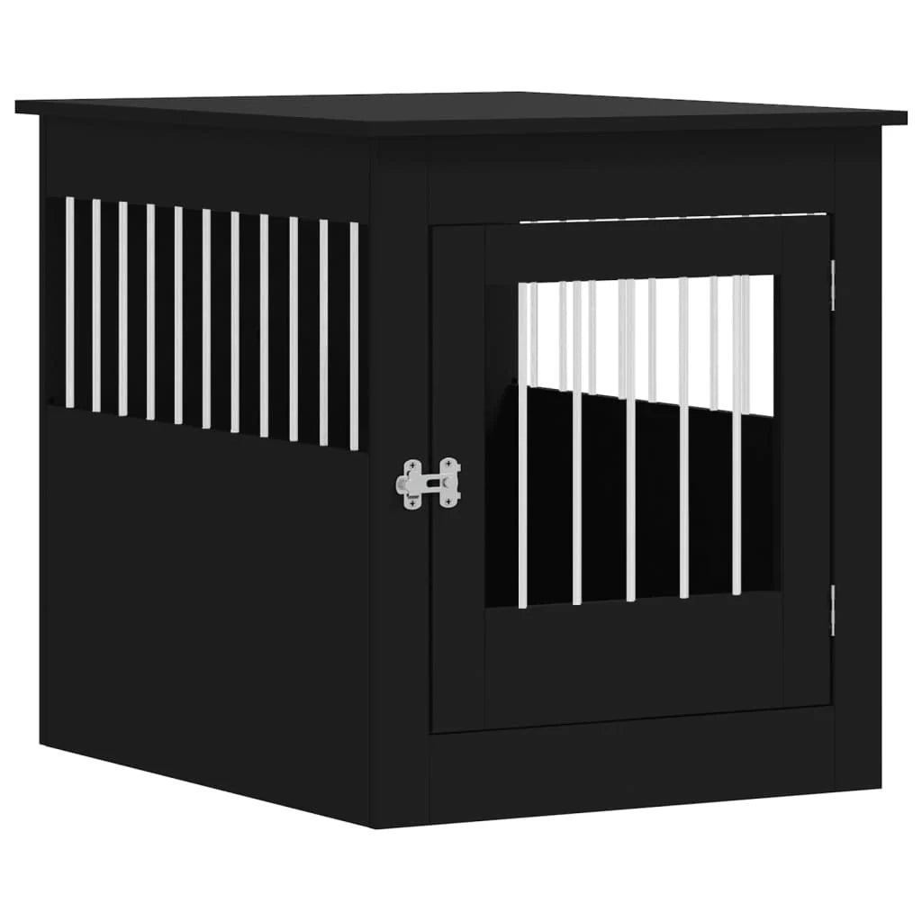 Mobile per trasportino per cani 64,5 x 80 x 71 cm in legno ingegnerizzato nero 02_0043366