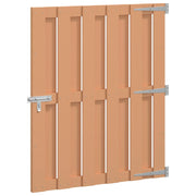 Cancello da giardino 100 x 112 cm WPC e Alluminio Marrone 42039050