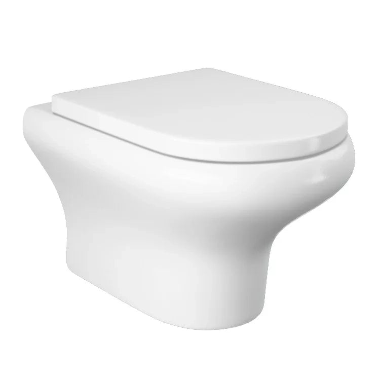 Vaso sospeso serie compact con smalto antibatterico