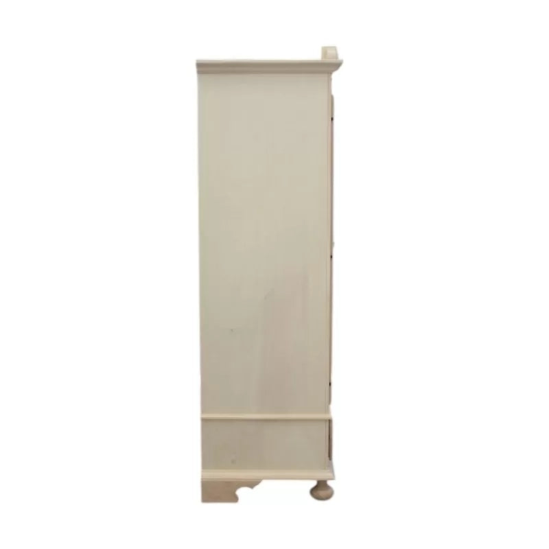 armadio classico 2 porte 2 cassetti legno grezzo 122x60x204 (1204) - Mobili 2G