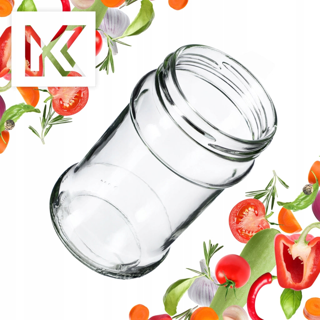 KADAX 10 pezzi Barattoli da 315 ml per miele, marmellata, conserve, vetro Fi 66