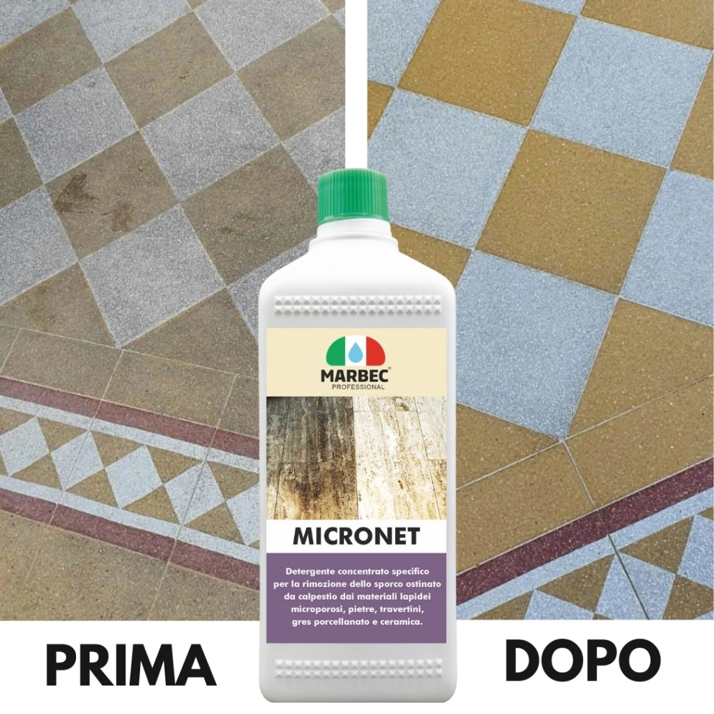 Detergente per gres porcellanato e pietre MICRONET   20LT