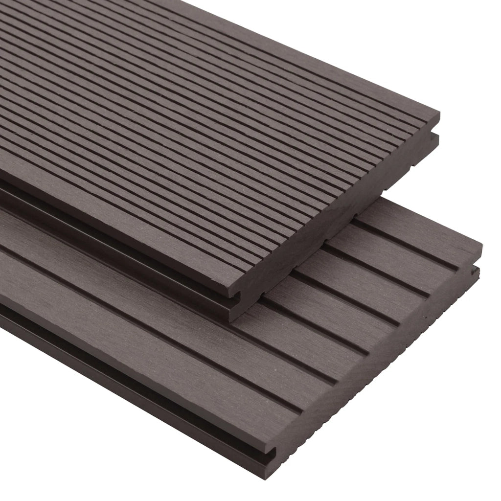 Pavimento da Deck 60 pcs Marrone Scuro WPC
