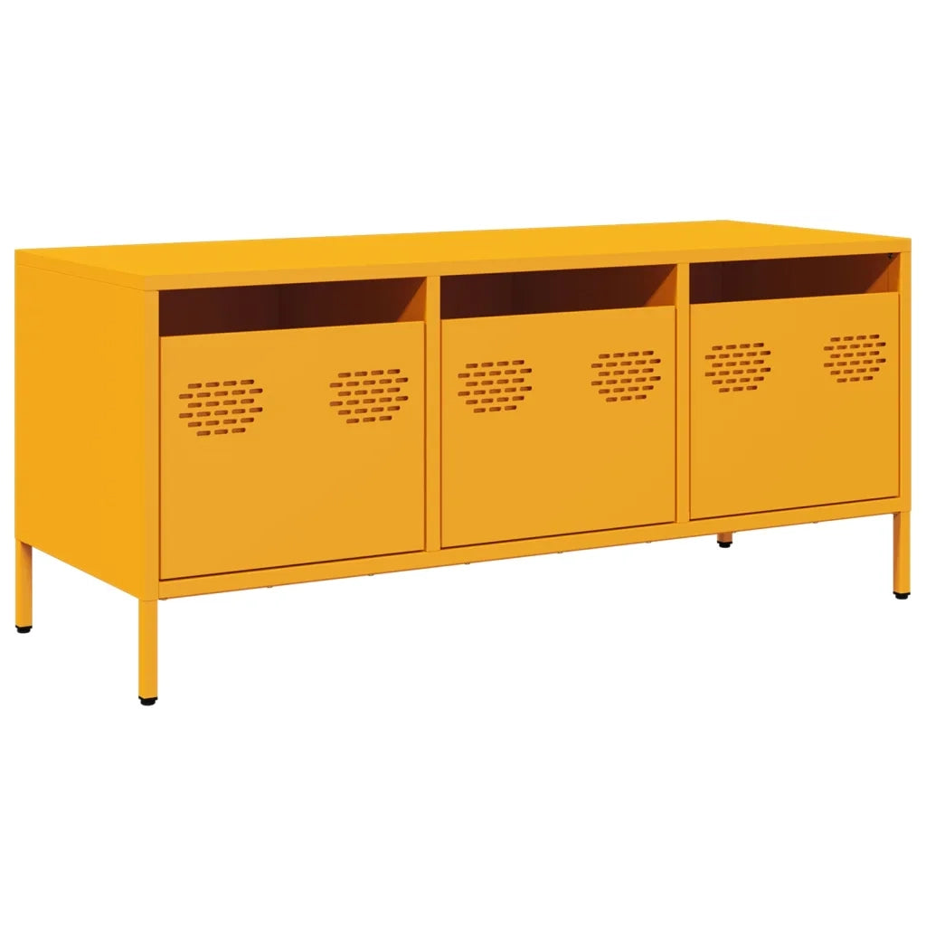 Mobile TV Giallo Senape 101,5x39x43,5 cm in Acciaio 851229
