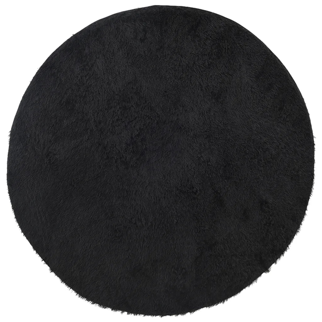Tappeto del soggiorno | Tappeto Shaggy a Pelo Lungo NAVARRA Nero 240x240 cm poliestere