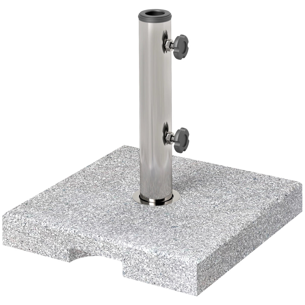 Base per ombrellone in granito ¨C zephmum ¨C 21kg quadrata per diametri 32/38/48mm