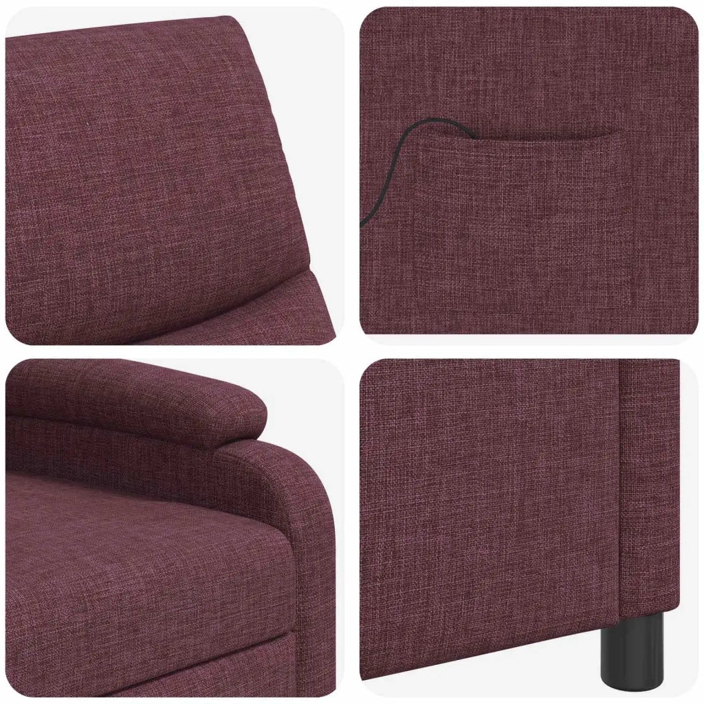 Divano Sedia-Poltrona Massaggiante Viola Tessuto 708299