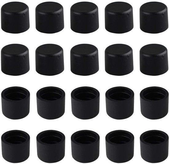 20 Stck Copertura Protettiva RCA Porta Plug Audio Lotus Blocco Testa Plug Antistatica Copertura Capo Nero