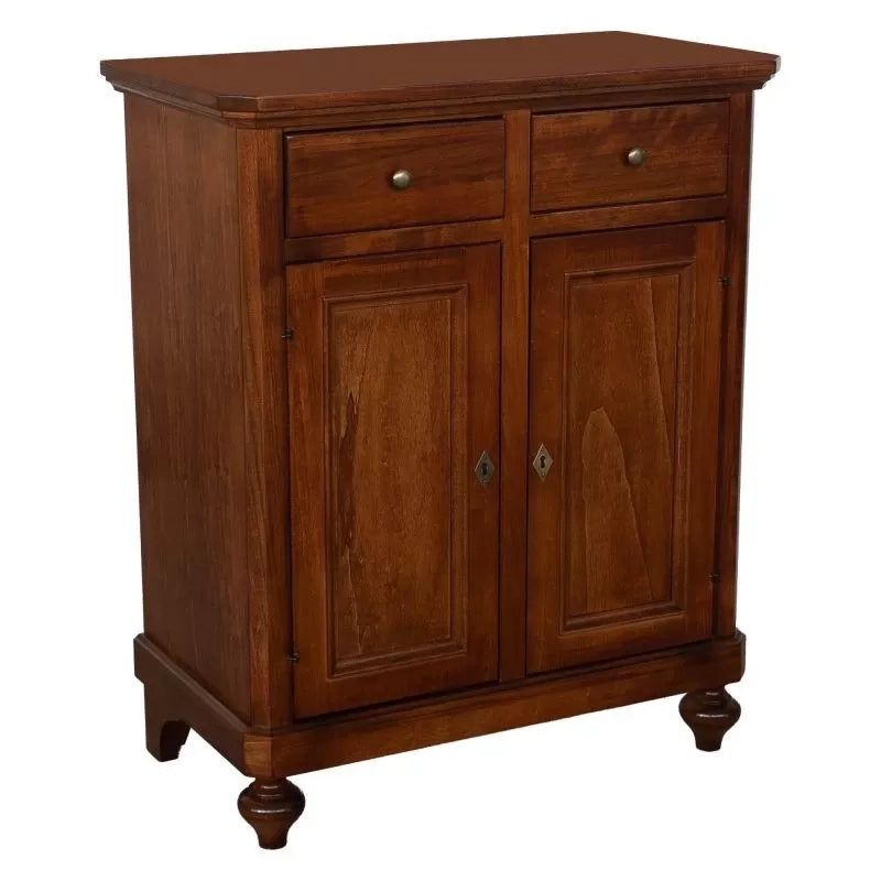 Credenza arte povera 2 ante legno noce bassano 80x43x97 - Mobili 2G