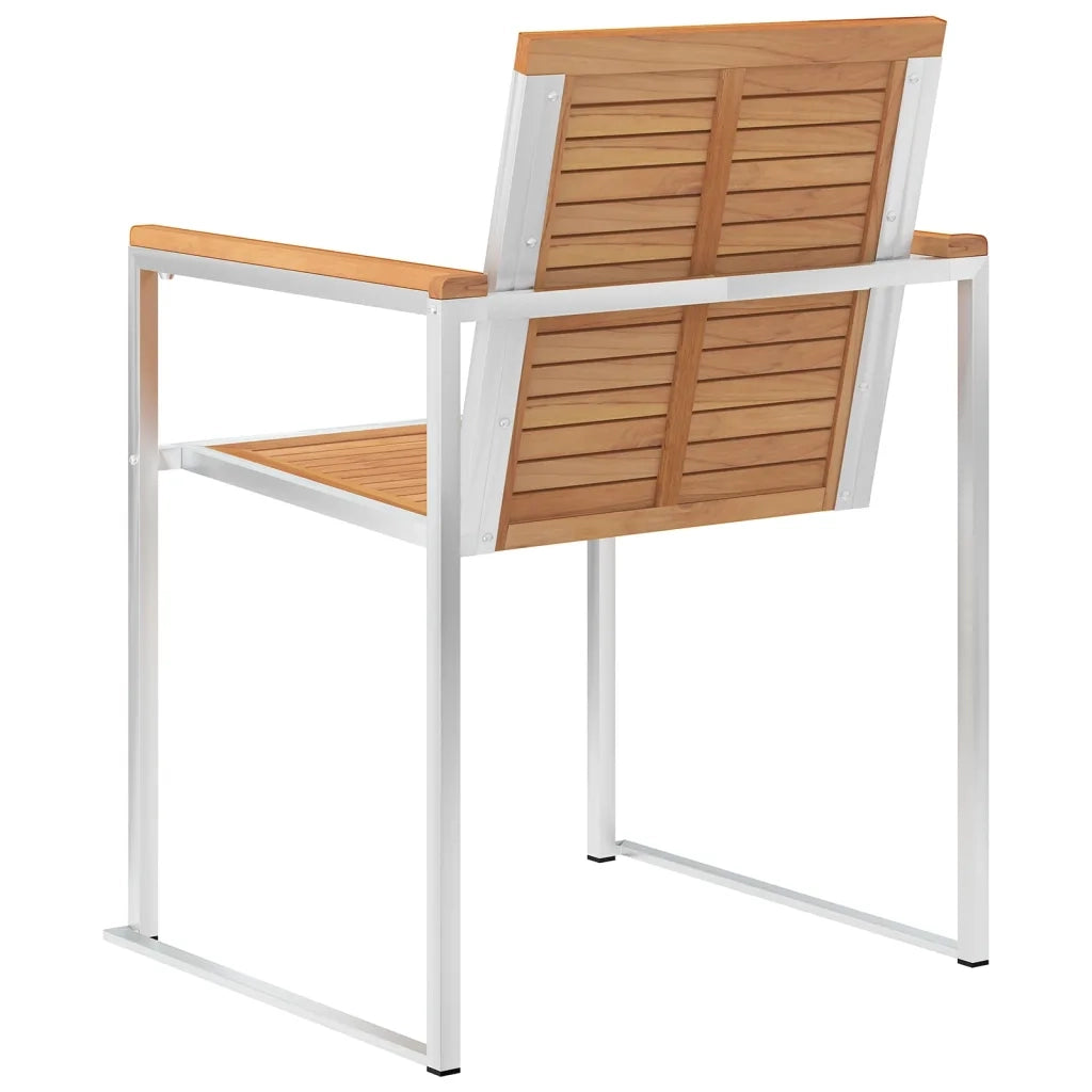 Sedie da Giardino con Cuscini 6 pz in Legno Massello di Teak 3078598
