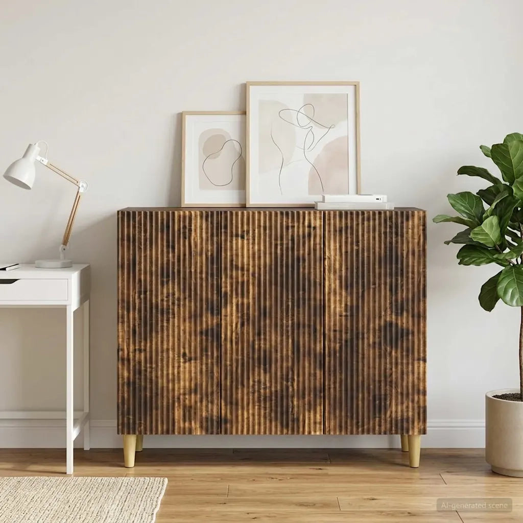 Credenza Rovere Fumo 89 x 34,5 x 80 cm Legno ingegnerizzato 894650