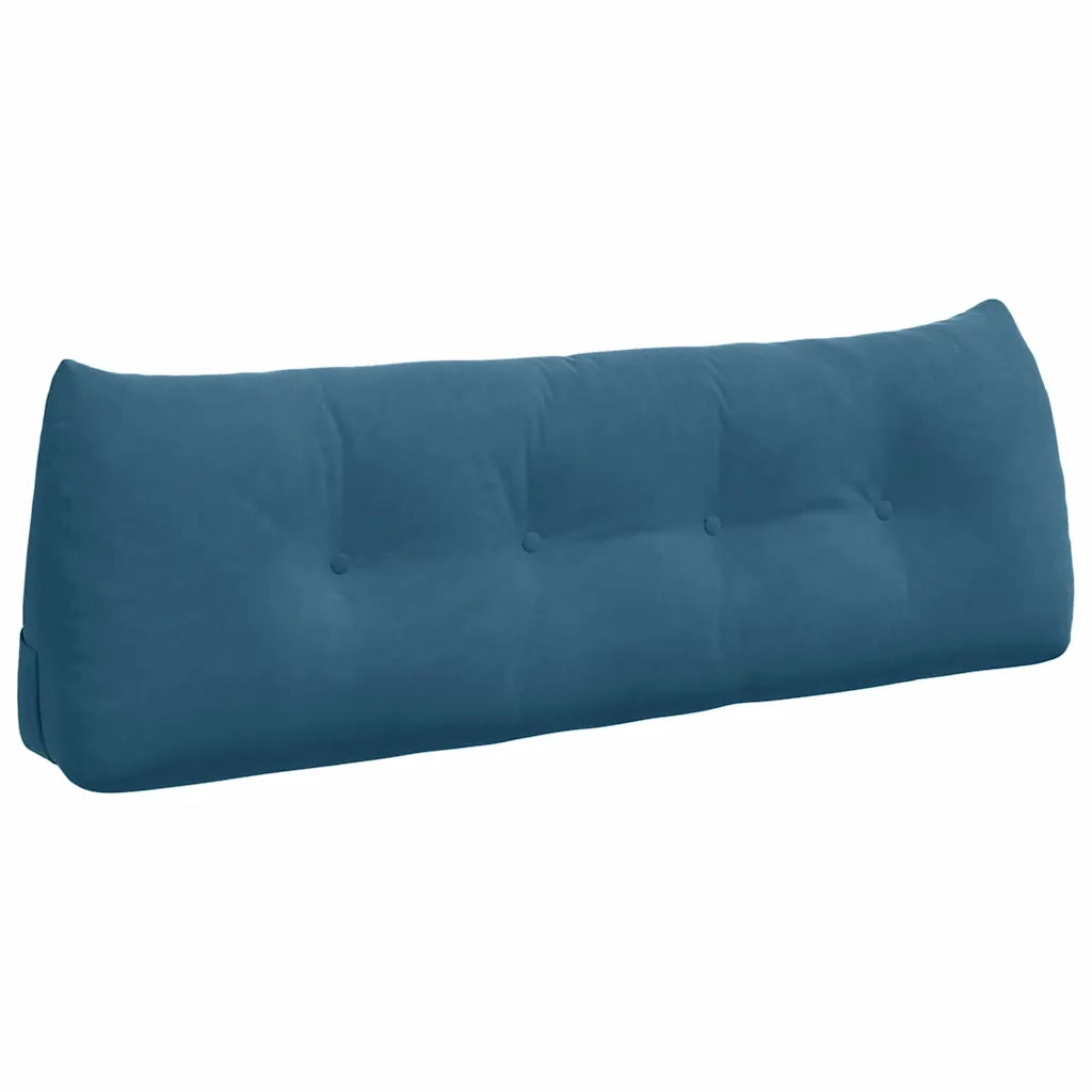 Cuscino per Schiena Blu 140 x 24 x 50 cm Velluto 42014515