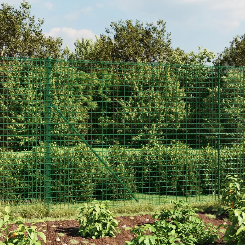 Recinzione Metallica con Flangia Verde 2x25 m 154158