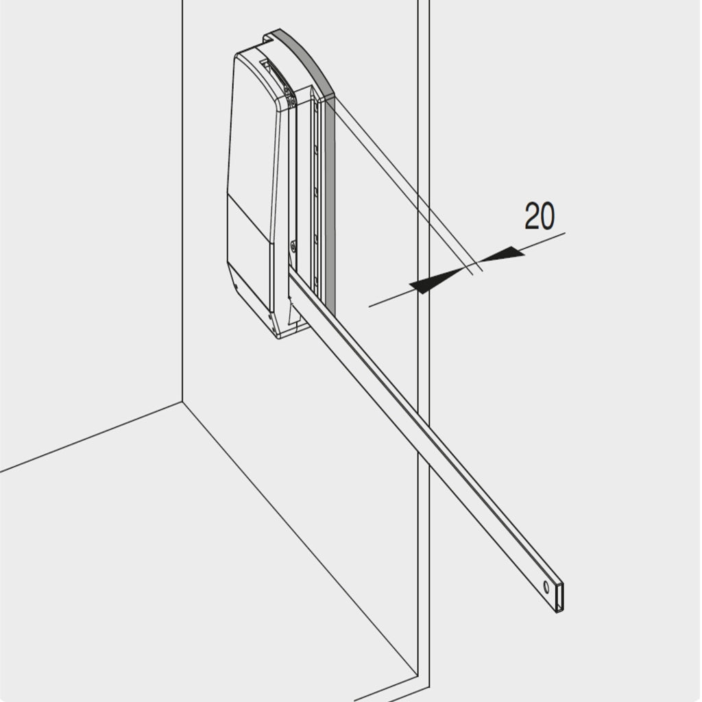 Spessore Laterale per Appendiabiti per Armadio Hang Verniciato Alluminio Tecnoplastica Emuca