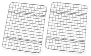 Set di raffreddamento mini per torte in acciaio inossidabile da 2, per torte rettangolari da infornare/raffreddare/grillare, 22,2 x 16 x 2 cm, resistente a lavastoviglie