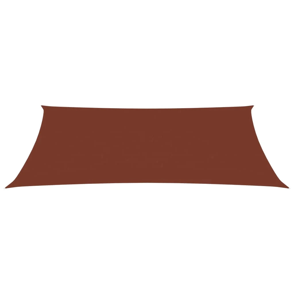 Vela ombreggiante/ombrellone rettangolare in tessuto Oxford 2 x 4,5 m colore terracotta 02_0009627
