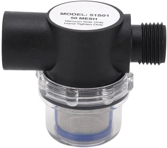 Filtro inline 1/2 pollice - 14 - Filtro per tubi - Retino a maglia 50 - Filtro idraulico - Filtro per tubazione - Filtrazione efficiente - Filtro per acqua