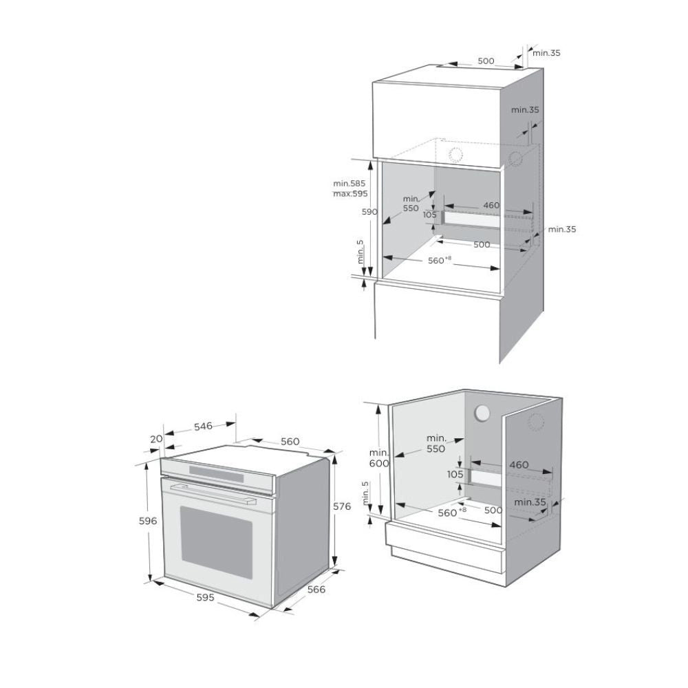 Forno a vapore multifunzione Master Kitchen MKO1309EDCSBK Classe A+