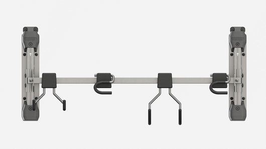 Appendi Attrezzi 74x15x30 cm Keter con 4 Ganci Capacità Totale 36 kg in Acciaio Grigio e Nero