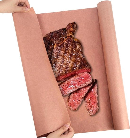 Papier per Grill 45 cm x 15 m in Kraftpapier - Ideale Scelta per Carne, Pesce e Rosticini