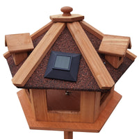 Toboli Mangiatoia per uccelli selvatici con supporto in legno di abete 130cm Con abbaini Resistente