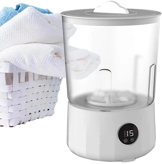 Mini-lavatrice esterna, 1,5 litri, 3 programmi di lavaggio, lavatrice ricaricabile, adatta per uso domestico, viaggio e camere di studenti.