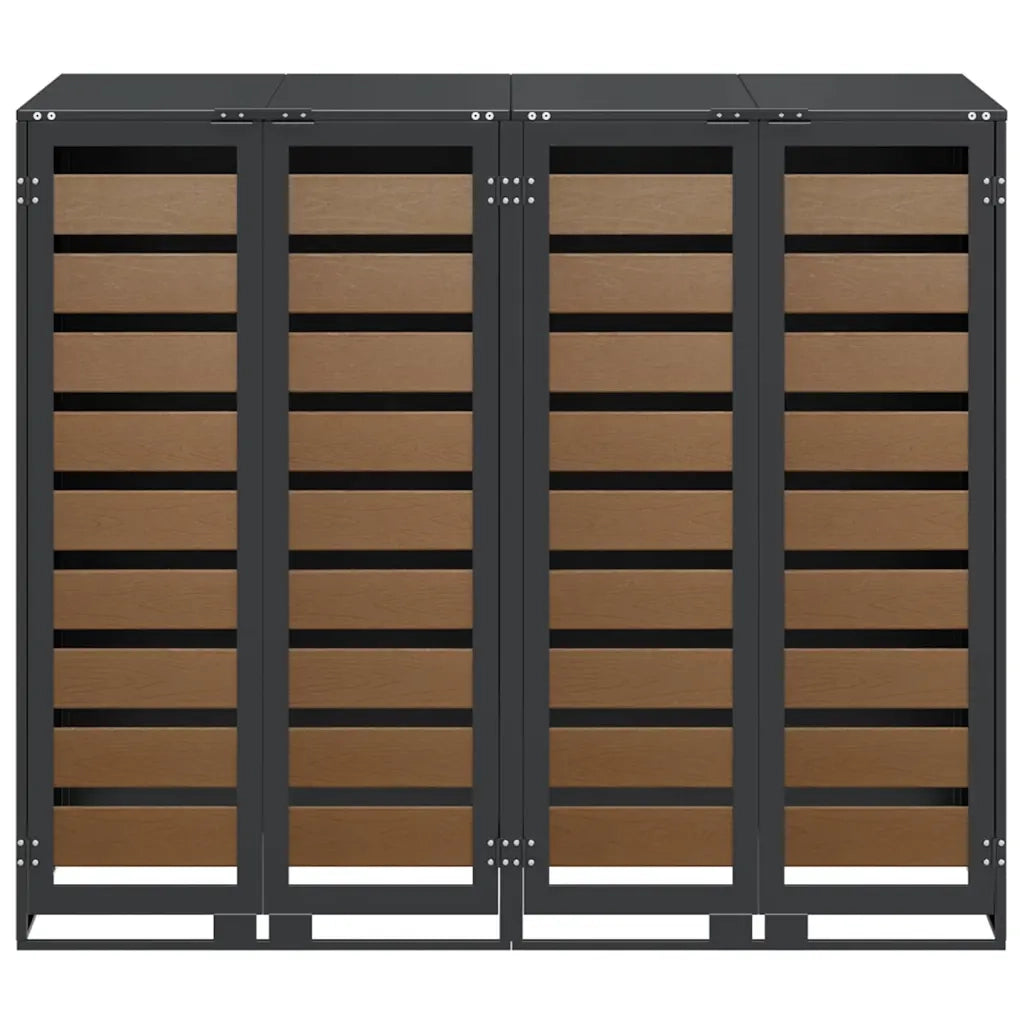 Contenitore per Rifiuti per 3 Bidoni 340 x 77.5 x 115.5 cm