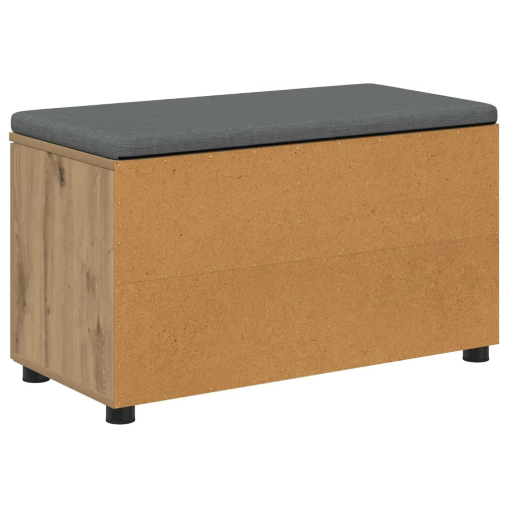 Panca per scarpe con cuscino Rovere Artigianale 80 x 38 x 46 cm 906129