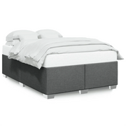 Letto matrimoniale | Letto per adulti | Giroletto senza Materasso Grigio Scuro 140x200 cm Tessuto
