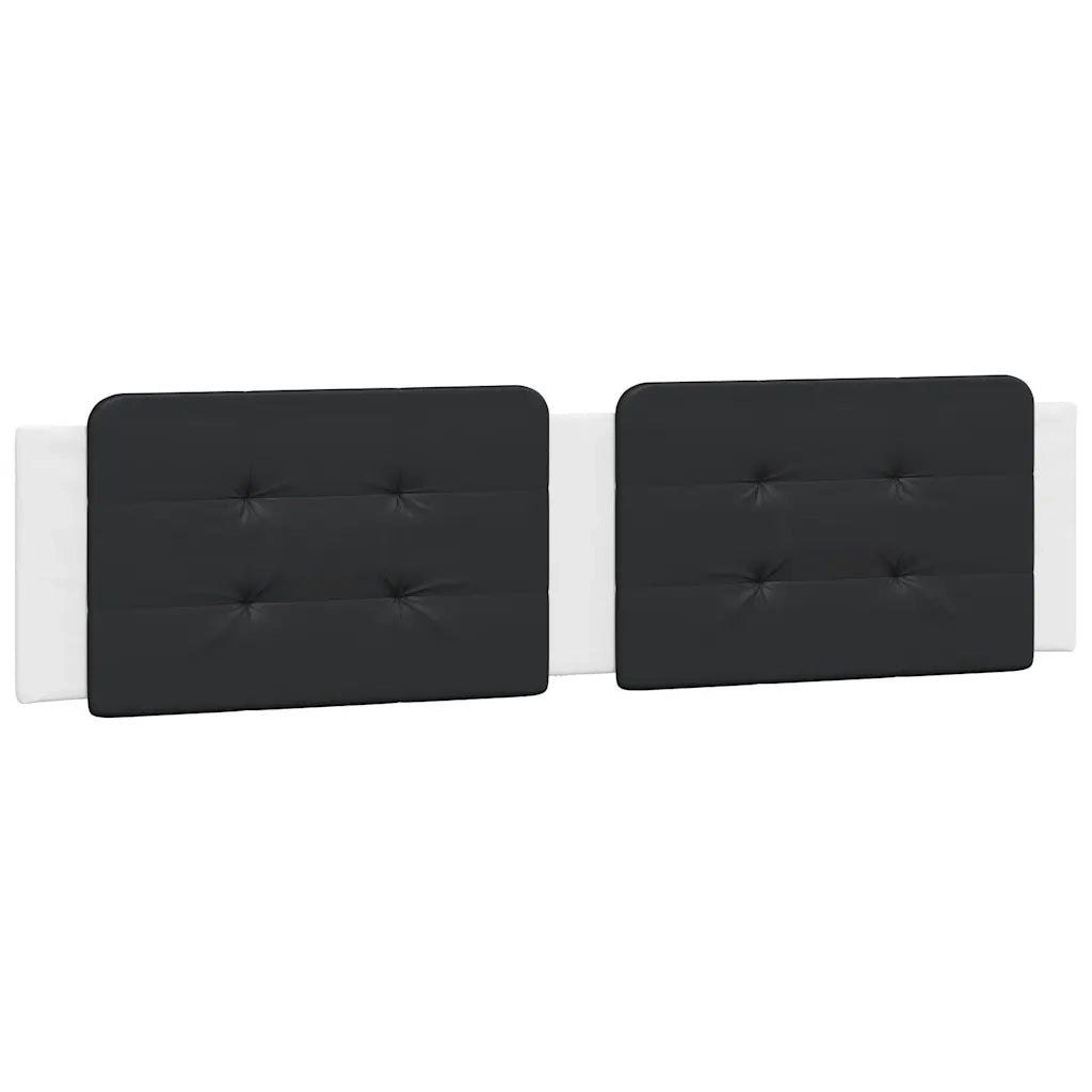 Giroletto senza Materasso Zadar Bianco e Nero 200x200 cm in Similpelle 3208211