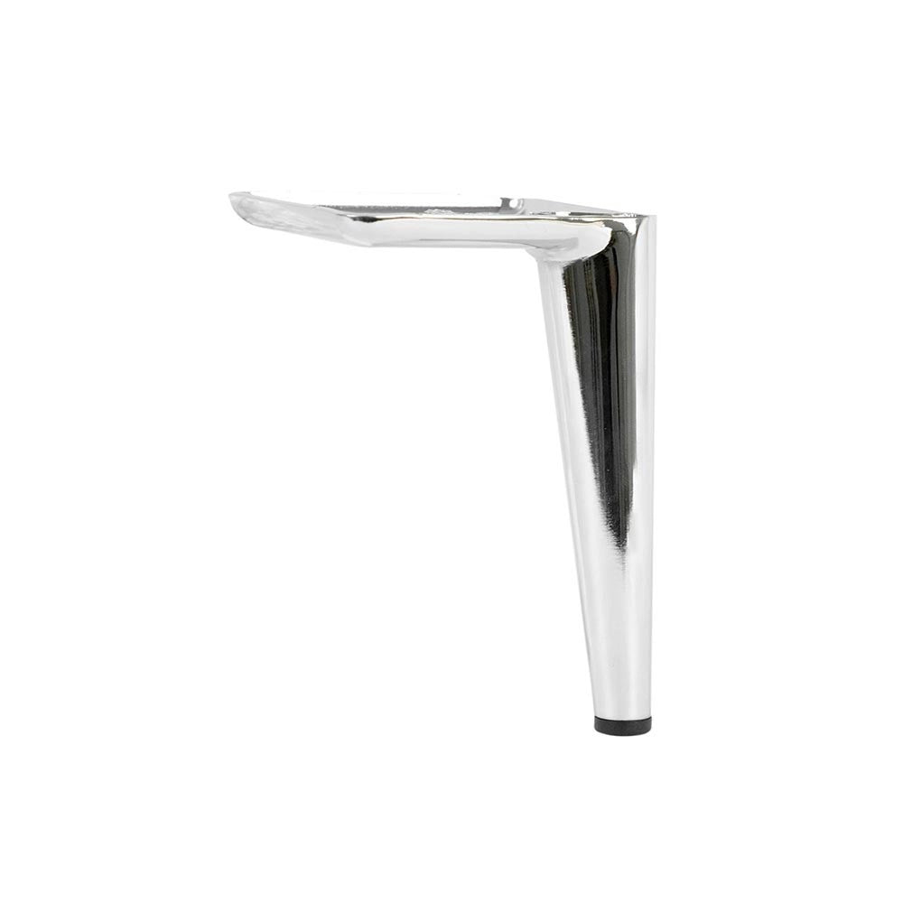 Piede in metallo per mobili e complementi d'arredo Ago17 cromato H 17cm.