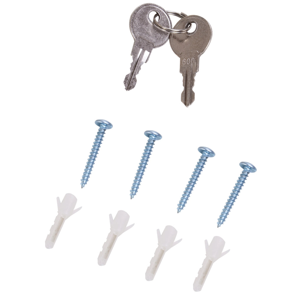 Armadietto medicinali in acciaio inox con serratura ¨C zephmum ¨C 50x30x18cm