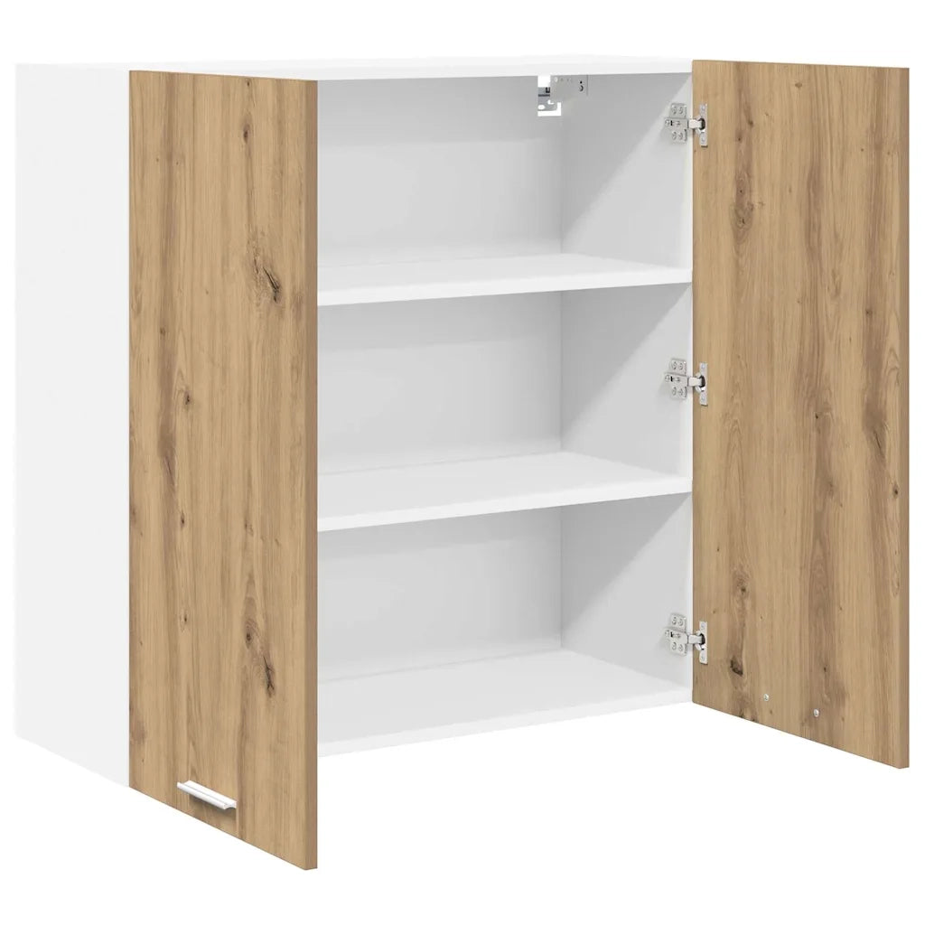 Armadio pensile con porta Rovere artigianale 80 x 31 x 80 cm