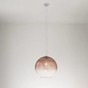 Sospensione Contemporanea Planet Vetro Marrone 1 Luce E27 Ip20 D45
