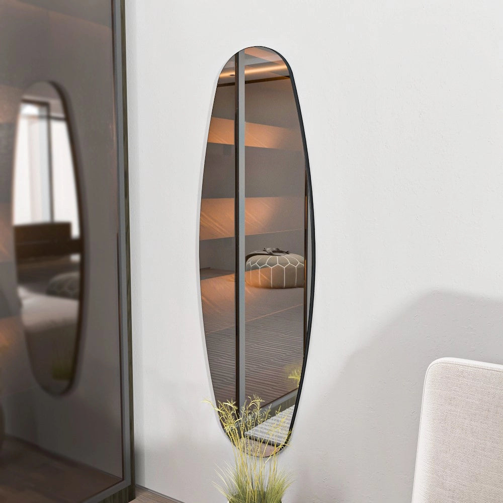 Specchio per cavalli in legno "Venti" - 40 x 120 cm - Trasparente
