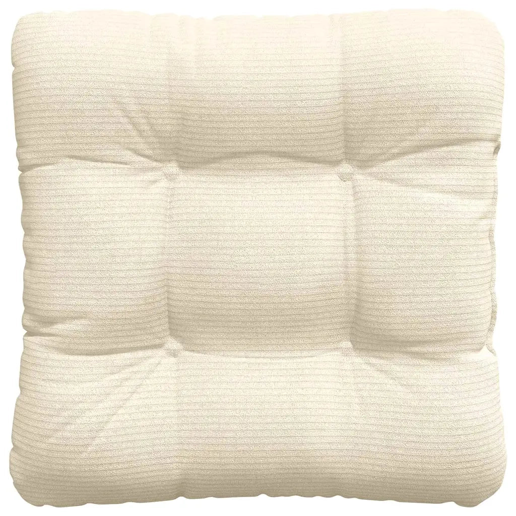 Cuscini per Seduta 4 pcs Crema 40 x 40 cm Tessuto in Cords 42015097