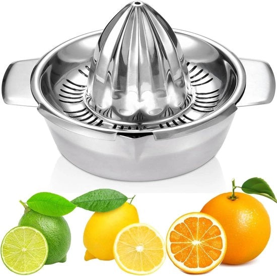 Citruspresse in acciaio inossidabile a mano con supporto - 350 ml - resistente alla lavastoviglie