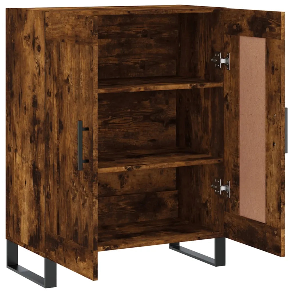 Credenza Rovere Fumo 69,5x34x90 cm in Legno Multistrato 830225