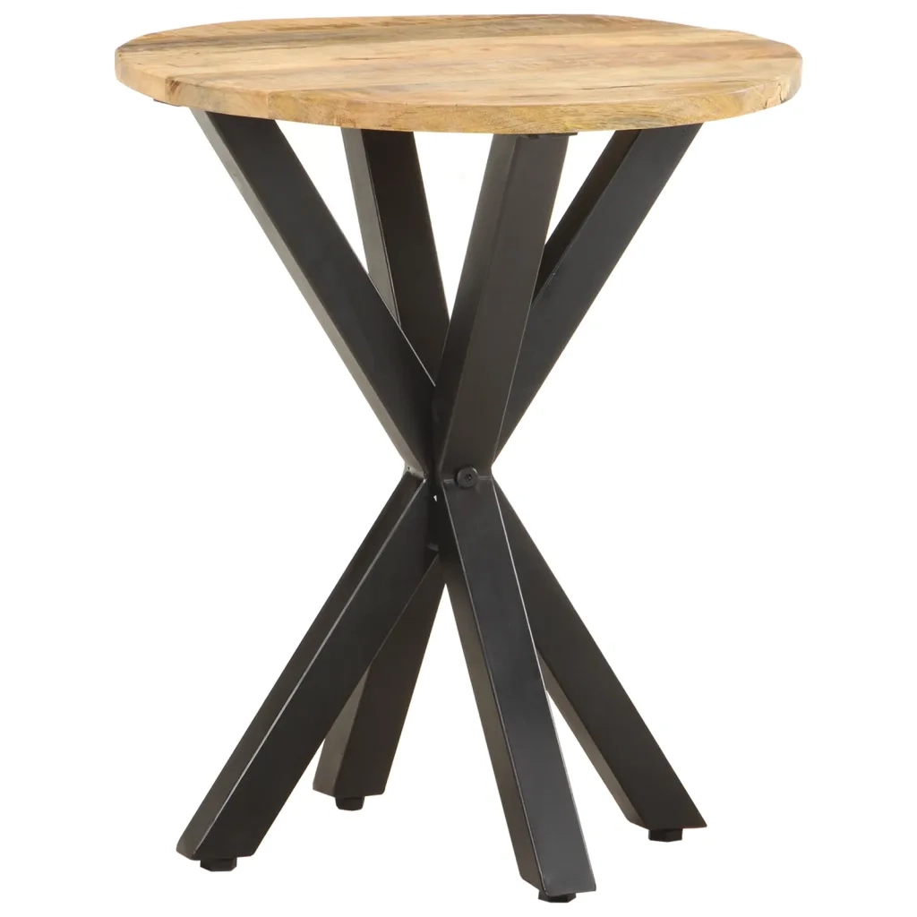 Tavolino di Servizio 48x48x56cm in Legno Massello di Mango 320656