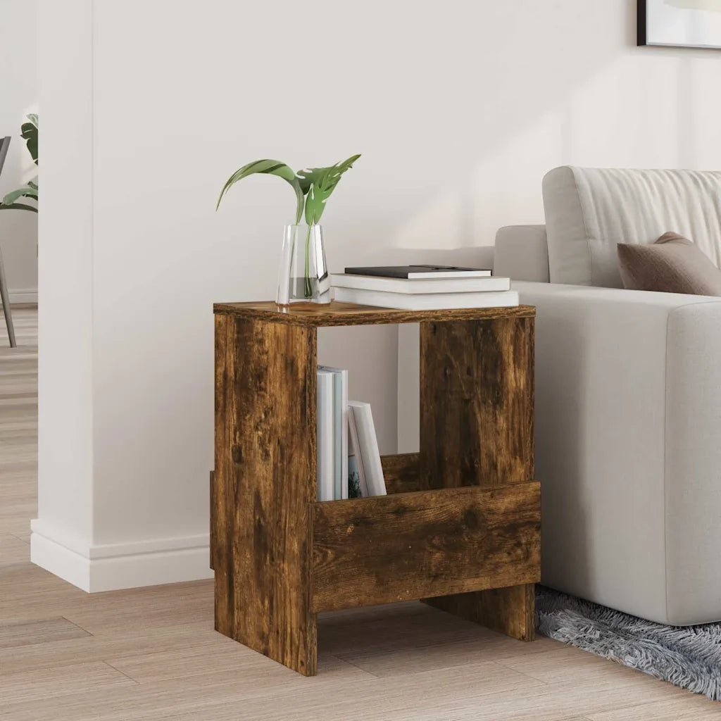 Scaffale per riviste Rovere fum¨¦ 35 x 30 x 45 cm CFW3140116