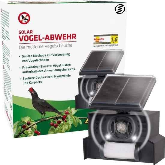 Verdrievolo Ultrasuono - Repellente Uccelli Ultrasuono Acustico - Difensore Uccelli - Repellente Uccelli Acustico - Difensore Animali - Repellente Animali Acustico