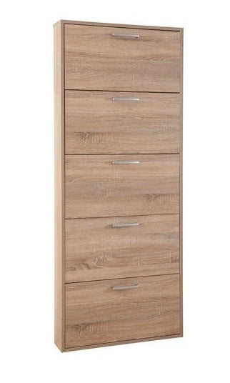 MOBILE SCARPIERA A 5 RIBALTE RIPIANI SINGOLE LINEA LAMIA CM. 15X65X164H