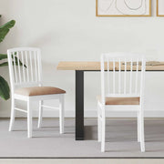 Sedie da pranzo 2 pcs Bianco 50 x 52,5 x 91 cm 42020454