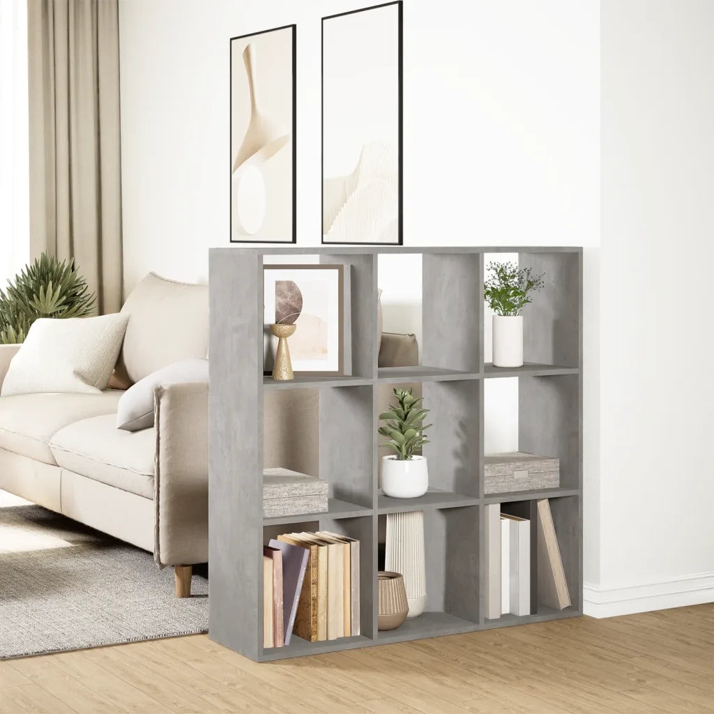 Libreria Divisorio Grigio Cemento 102x29x103,5 cm in Truciolato 858042