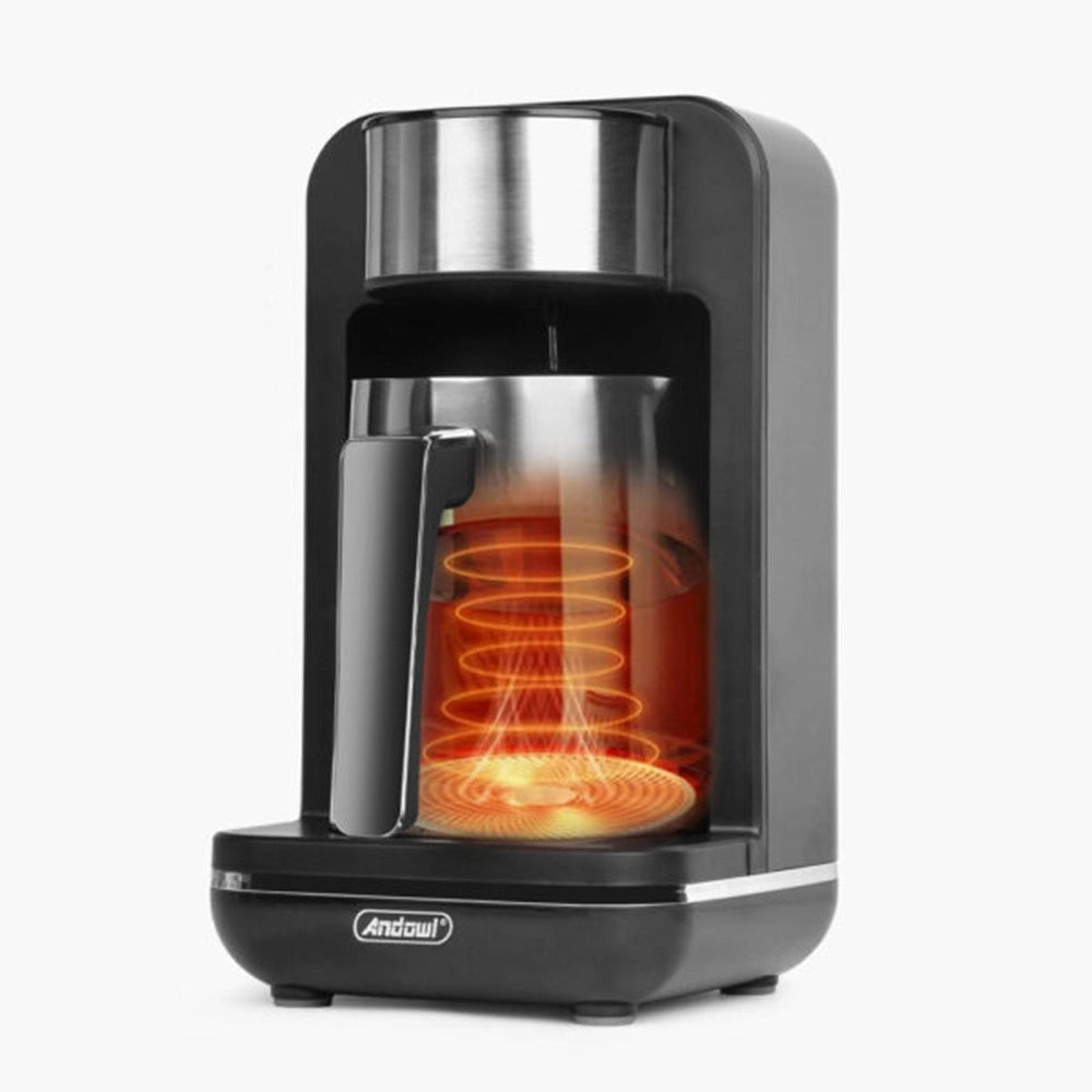Trade Shop - Macchina Da Caffè Caffettiera Elettrica 120v Capacità 4 Tazze Per Caffè Turco Greco Q-cf89 -