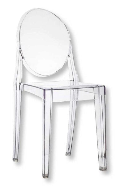 Sedia Host in policarbonato trasparente cm.38x50x90h seduta cm.45h 4 PEZZI