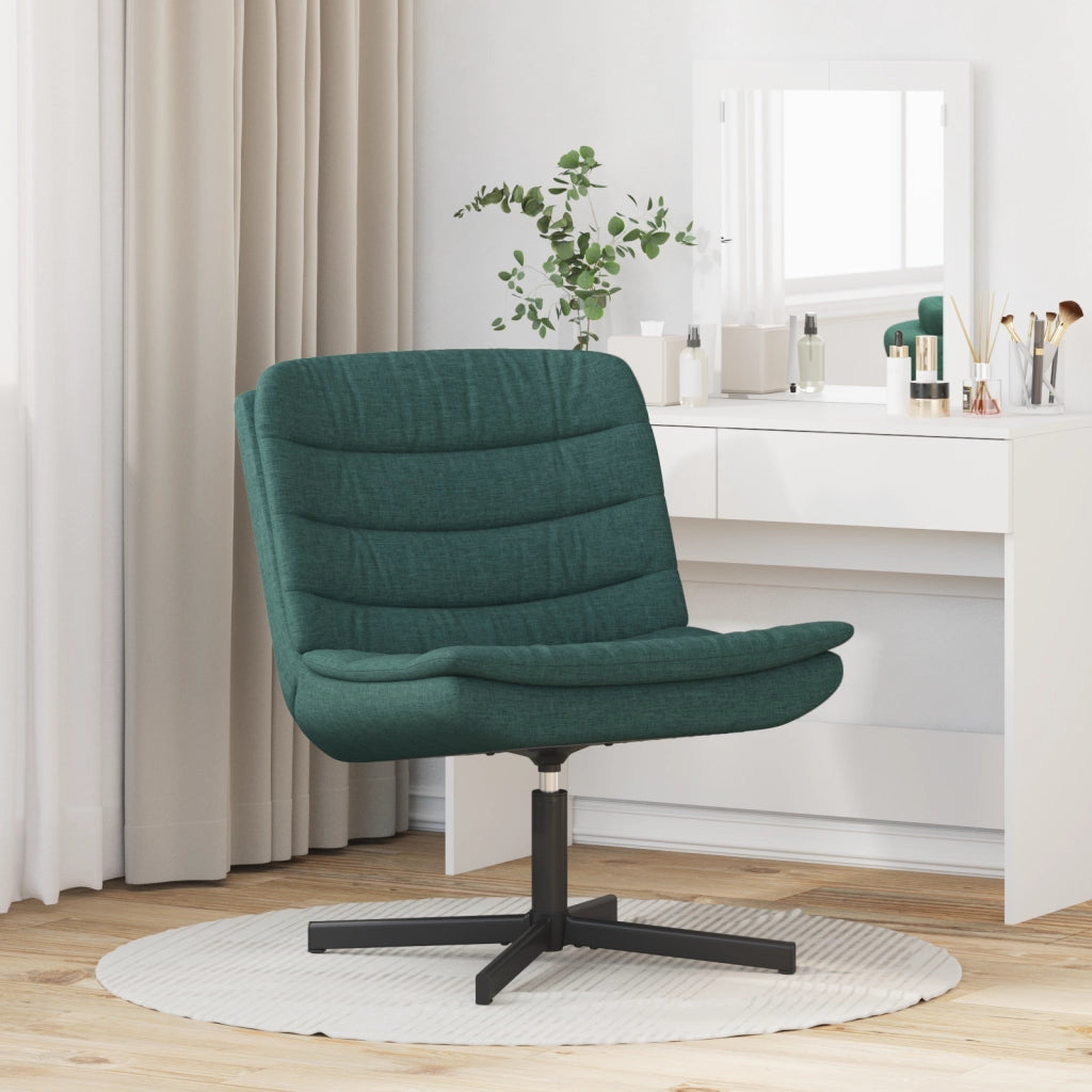 Sedia girevole Verde scuro Tessuto Standard Girevole