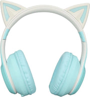 Cuffie da Gioco Bluetooth - Headset Opvougiabile Senza Fili con Luce LED - Verde.