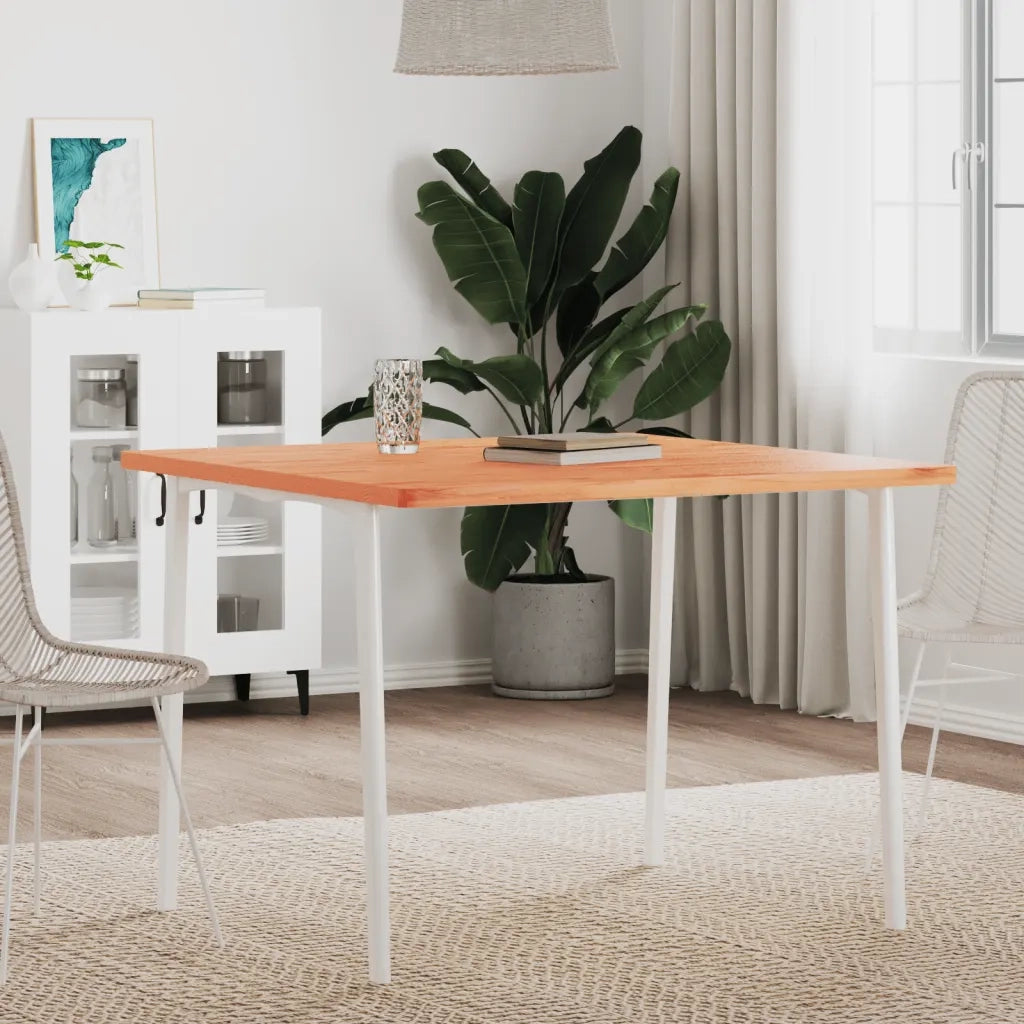 Piano per Tavolo 90x90x2,5 cm Quadrato Legno Massello di Faggio 355977