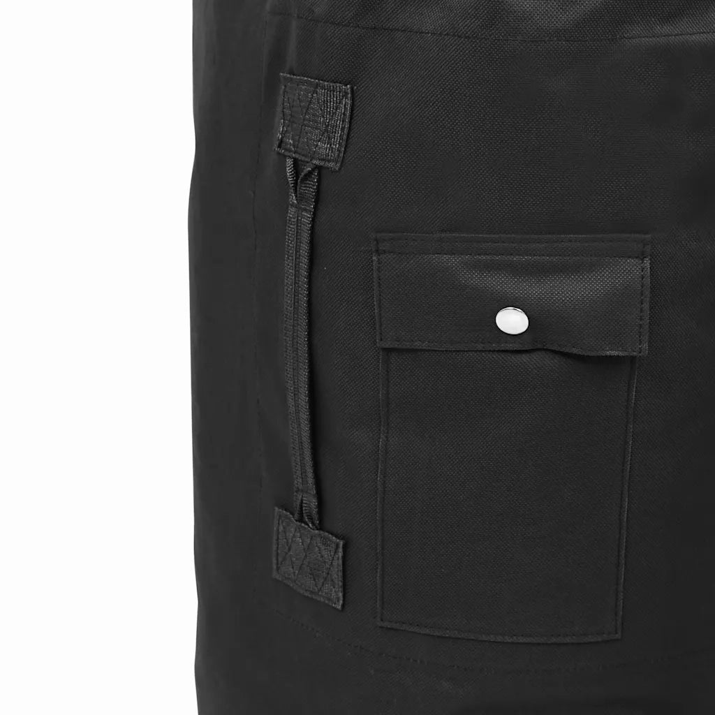 Borsone da Viaggio in Stile Militare 85 L Nero CFW6570006